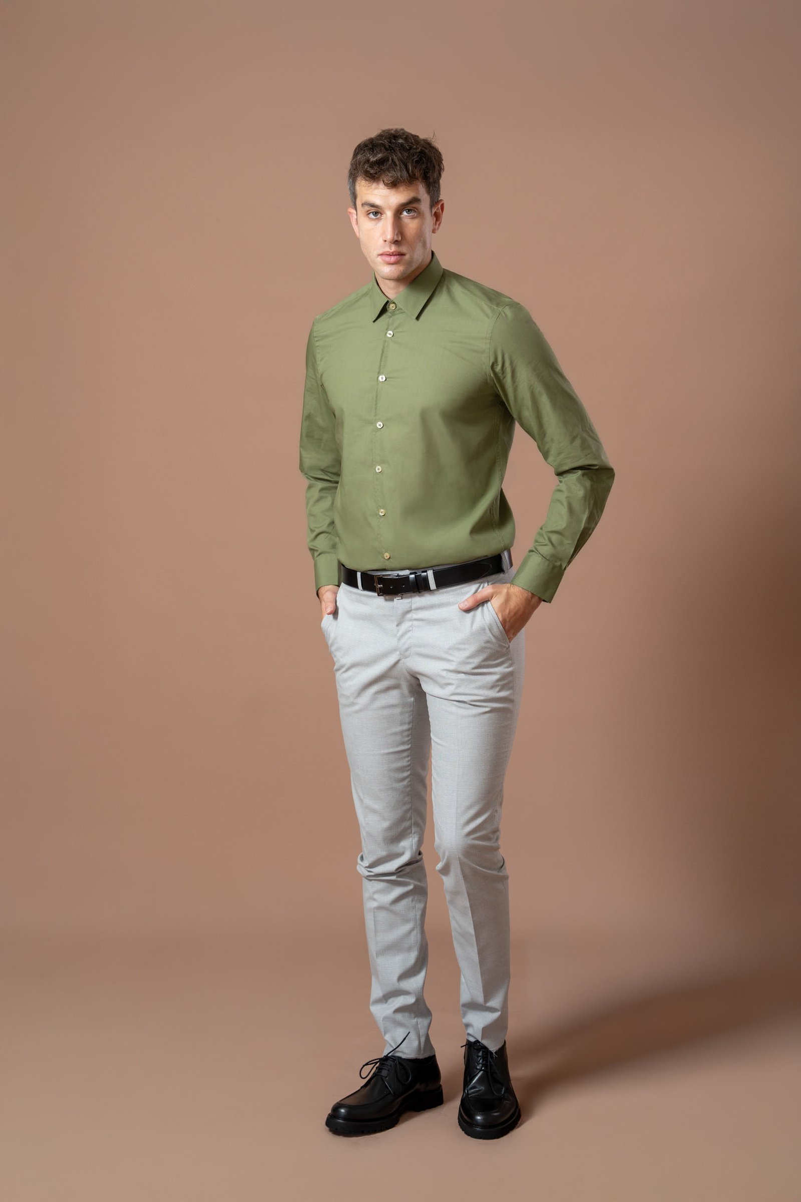 Muška zelena košulja (Slim Fit) - Image 5