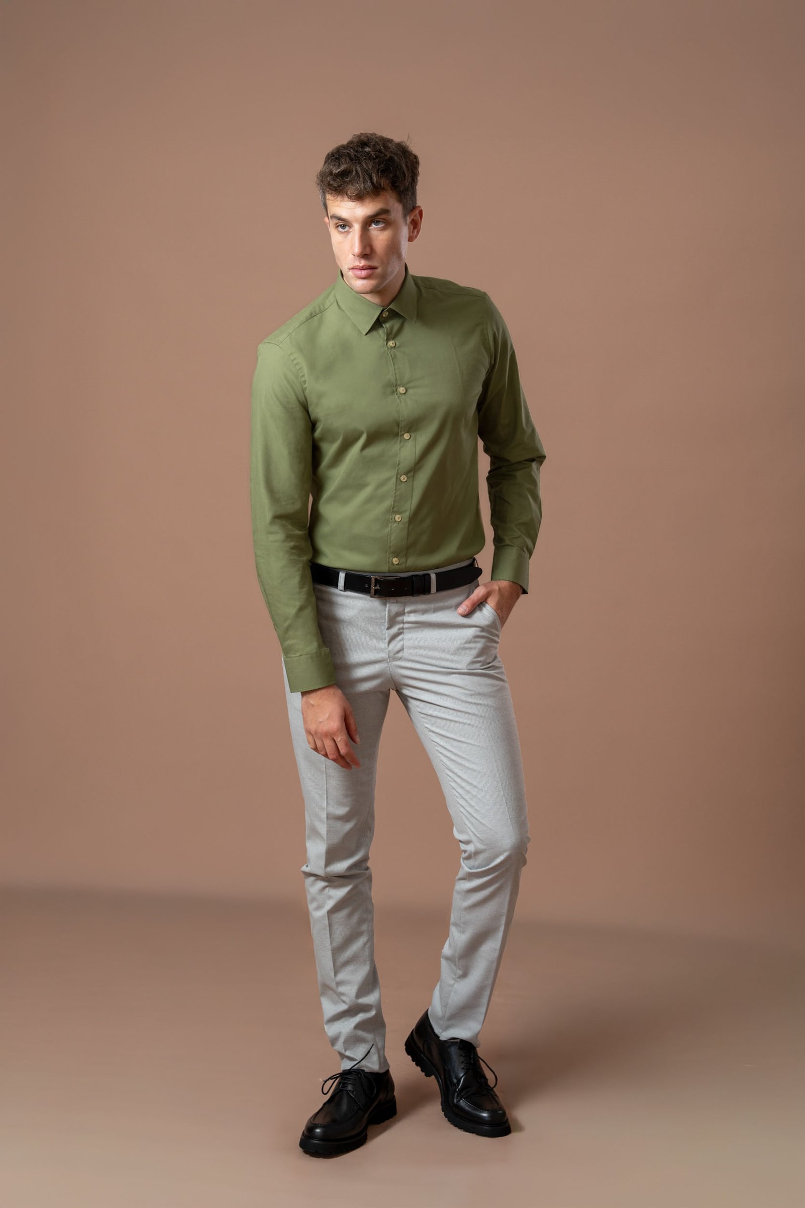 Muška zelena košulja (Slim Fit) - Image 2