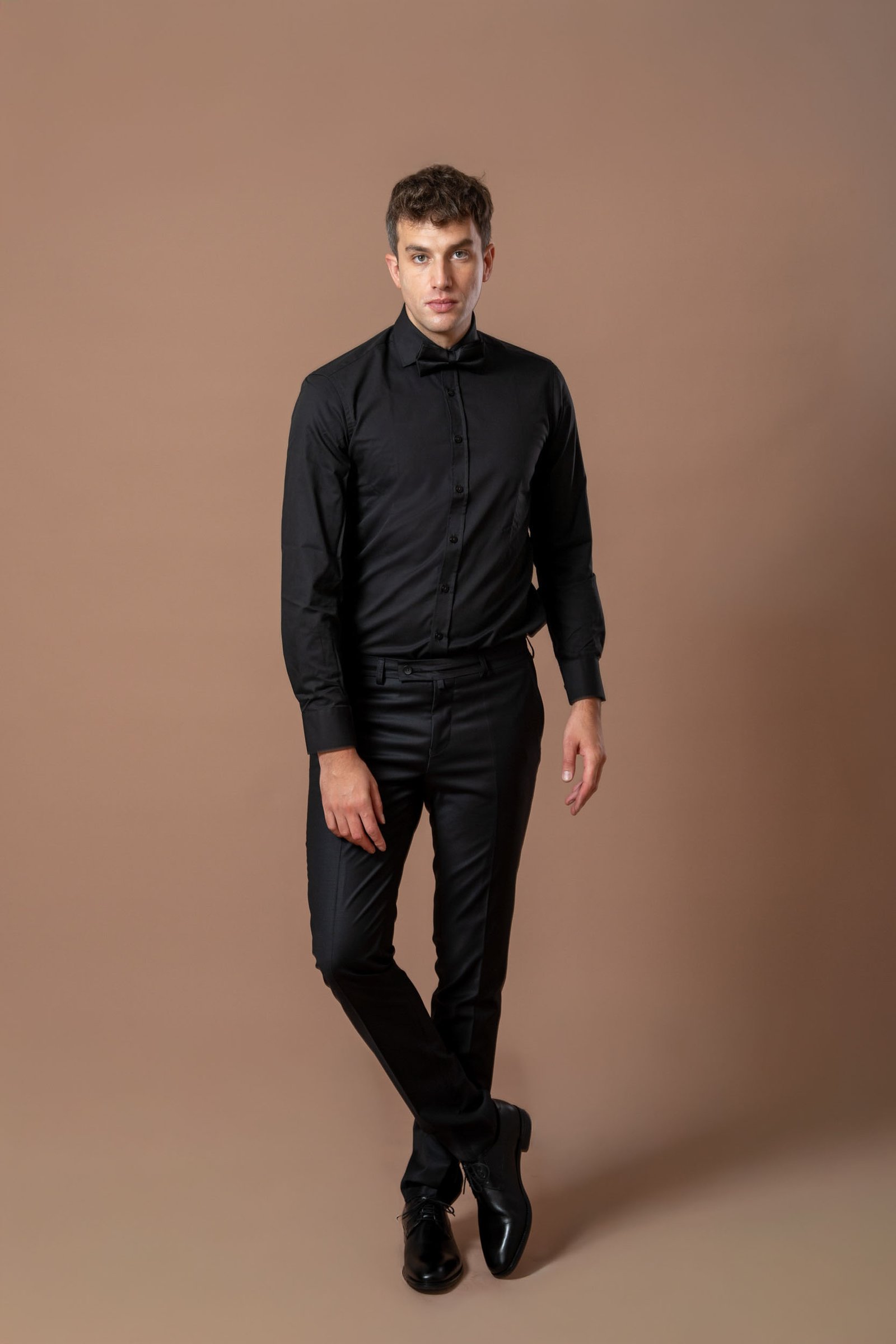 Muška košulja crna, slim fit - Image 5