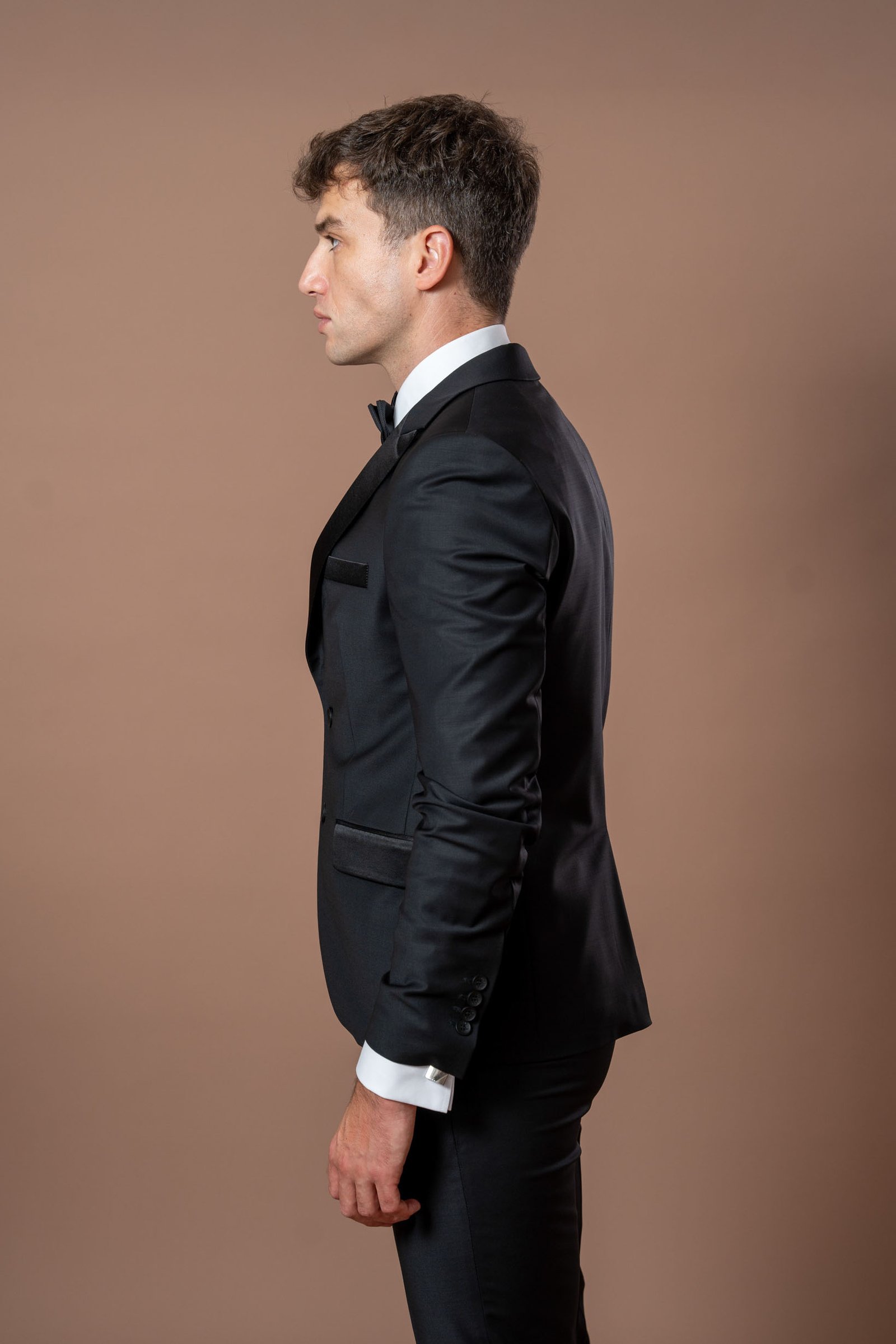 Crni smoking sa satenskim reverima - Image 4