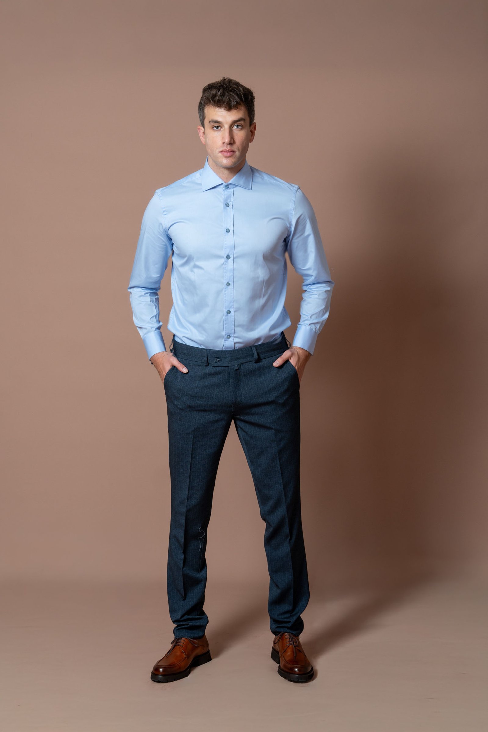 Muška svetlo plava košulja (Slim Fit) - Image 3