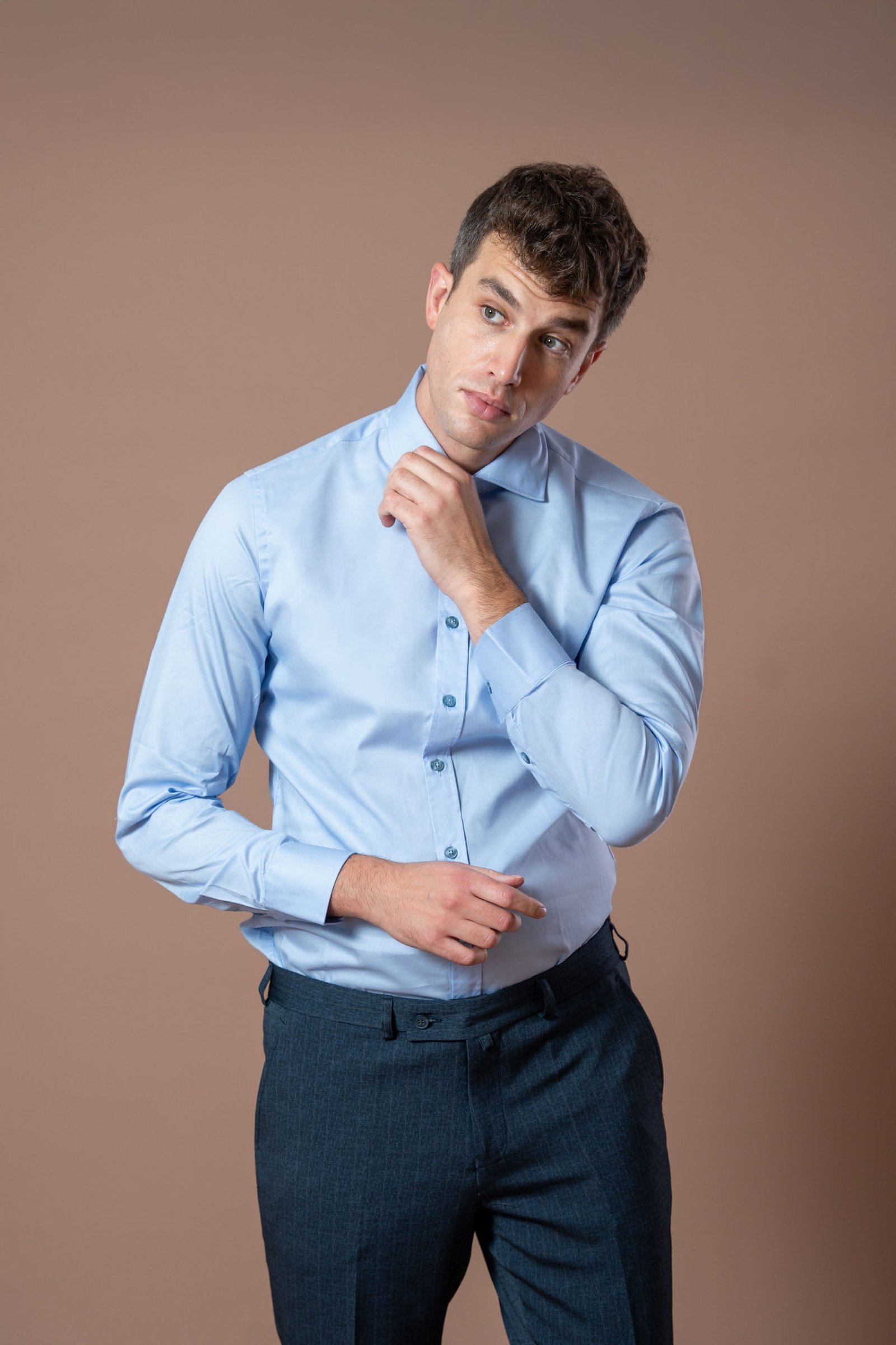 Muška svetlo plava košulja (Slim Fit) - Image 5