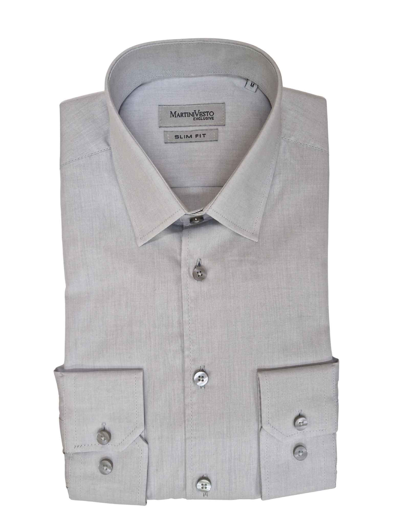 Muška svetlo siva košulja,slim fit - Image 2