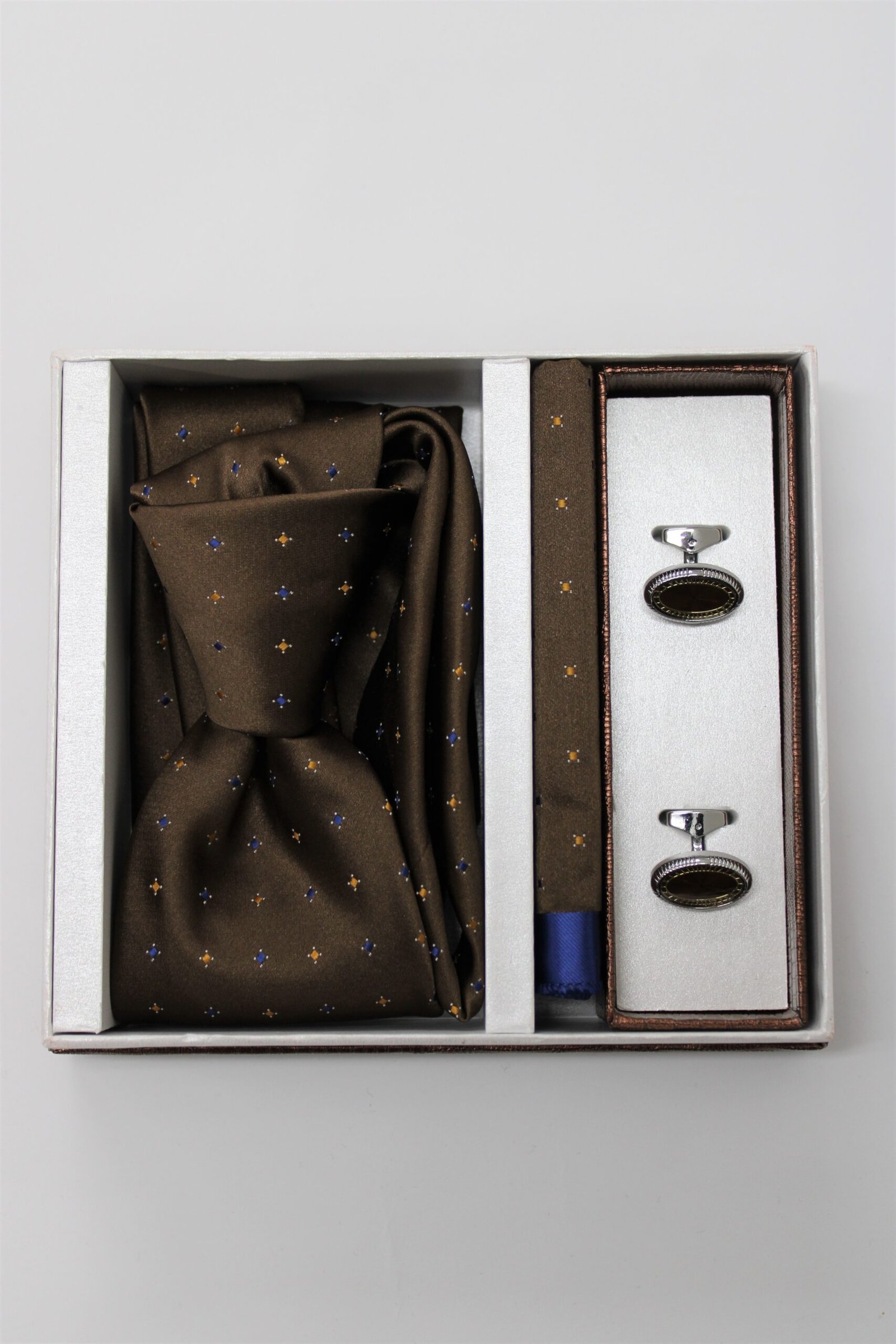 Elegantni poklon set – kravata, maramica i manžetne - Image 4