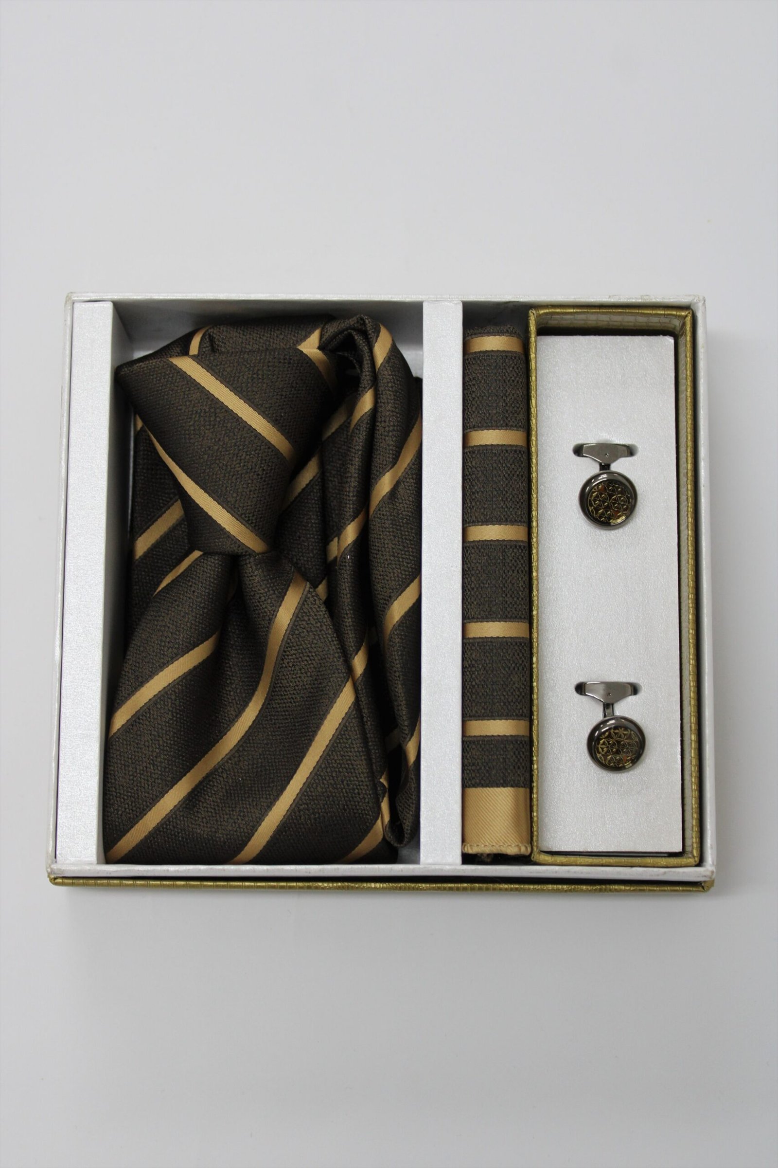 Elegantni poklon set – kravata, maramica i manžetne - Image 4