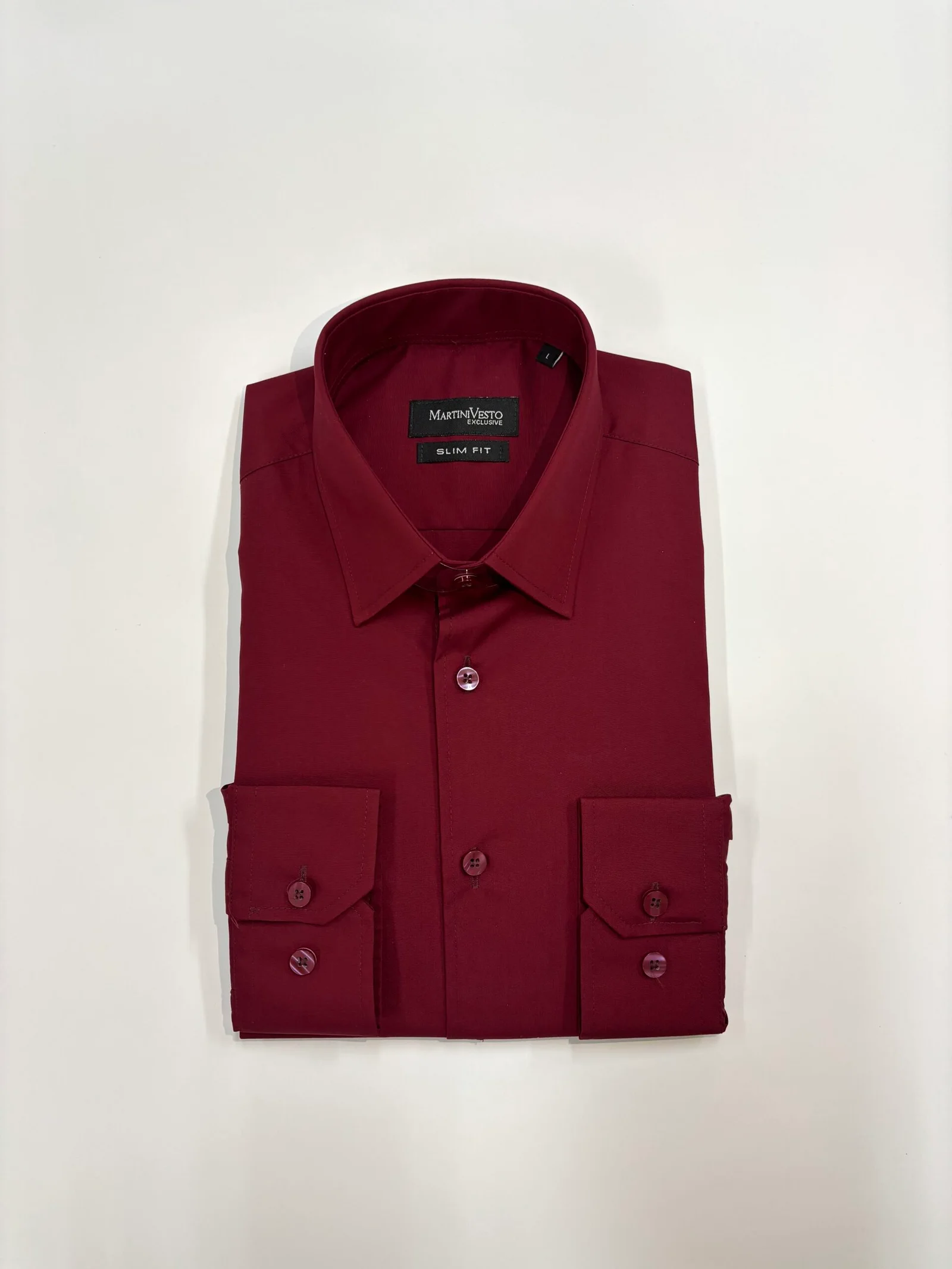 Muška košulja bordo,slim fit - Image 3