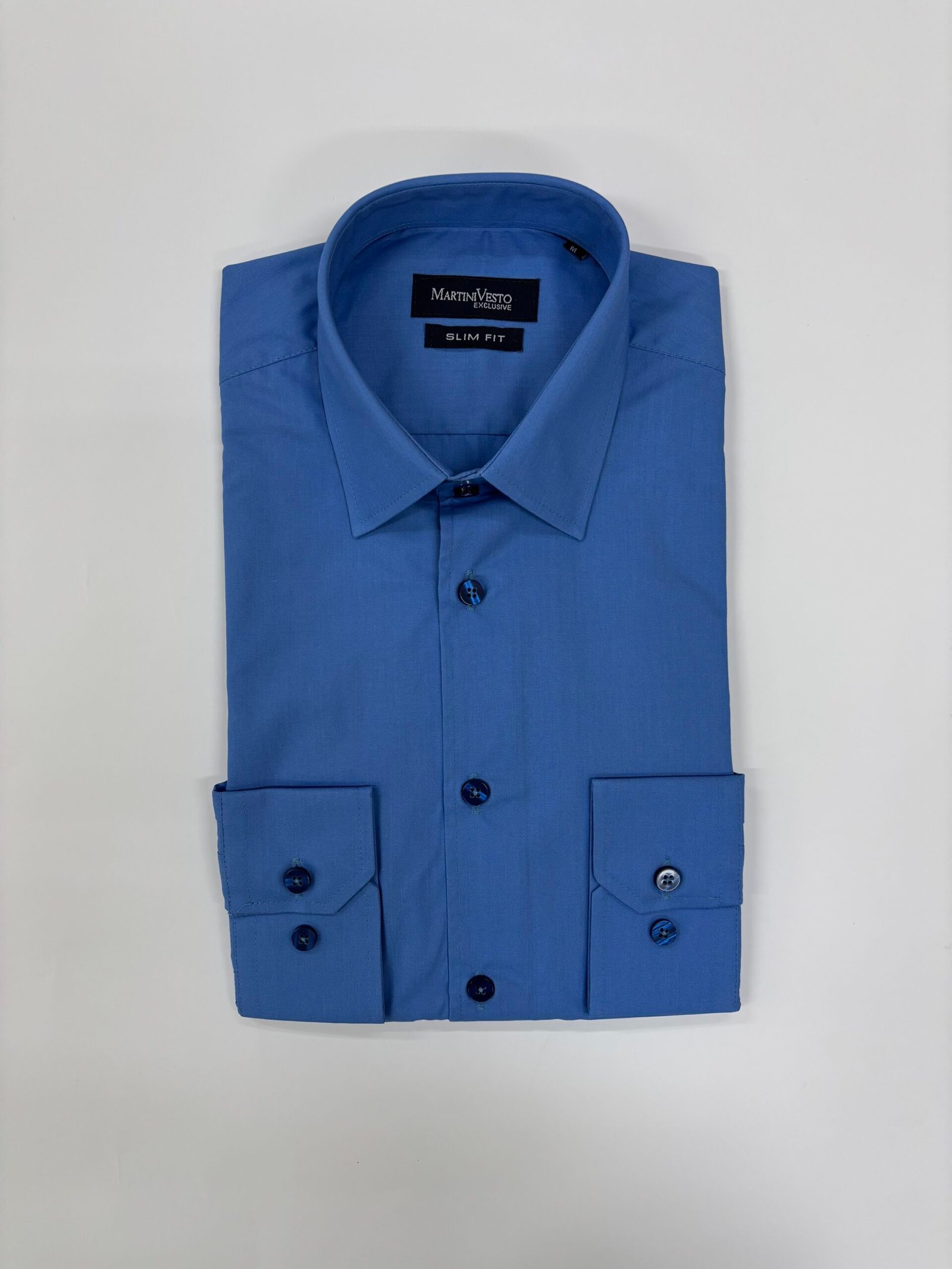 Muška košulja tamnoplava,slim fit - Image 2