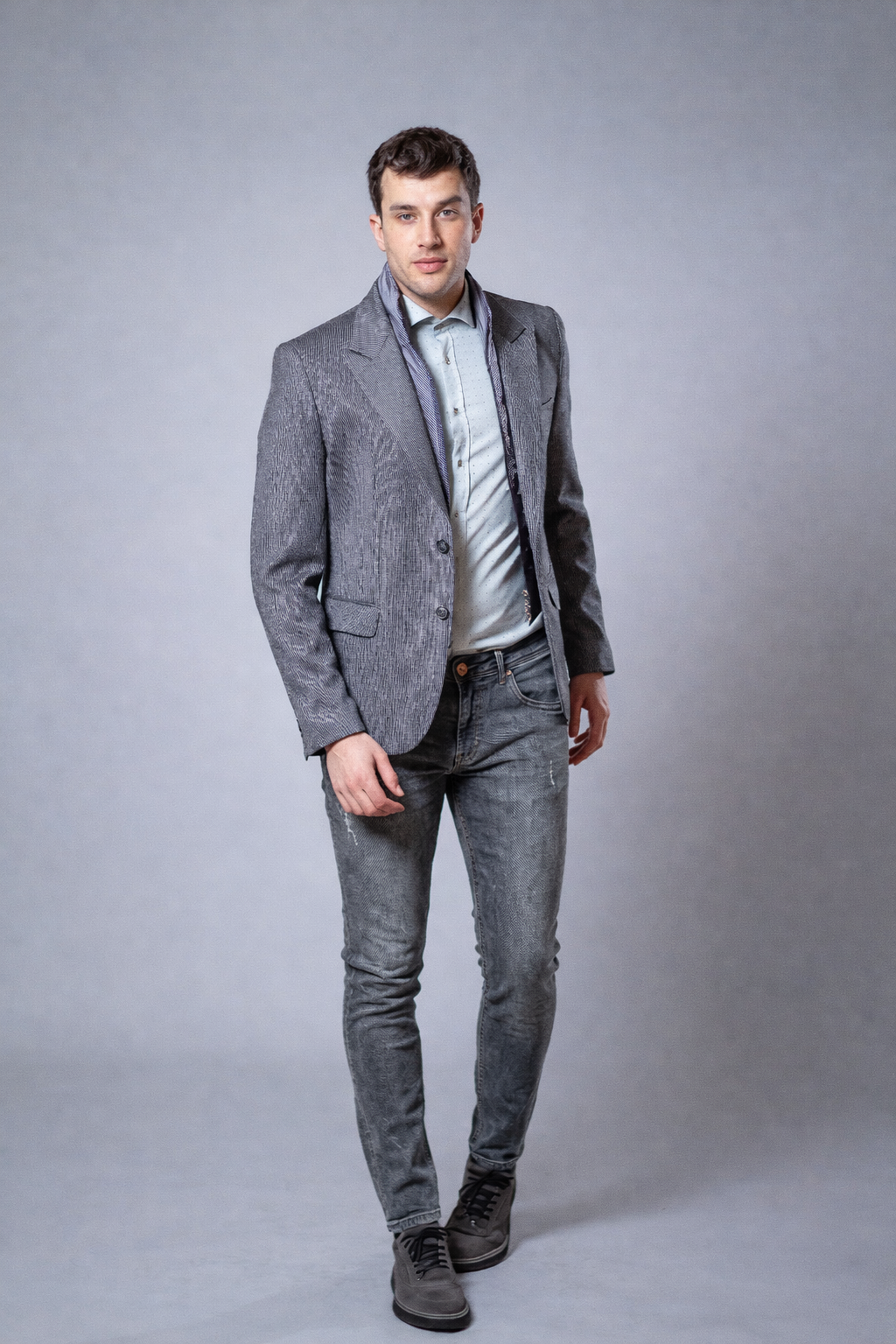 Muške sive farmerice