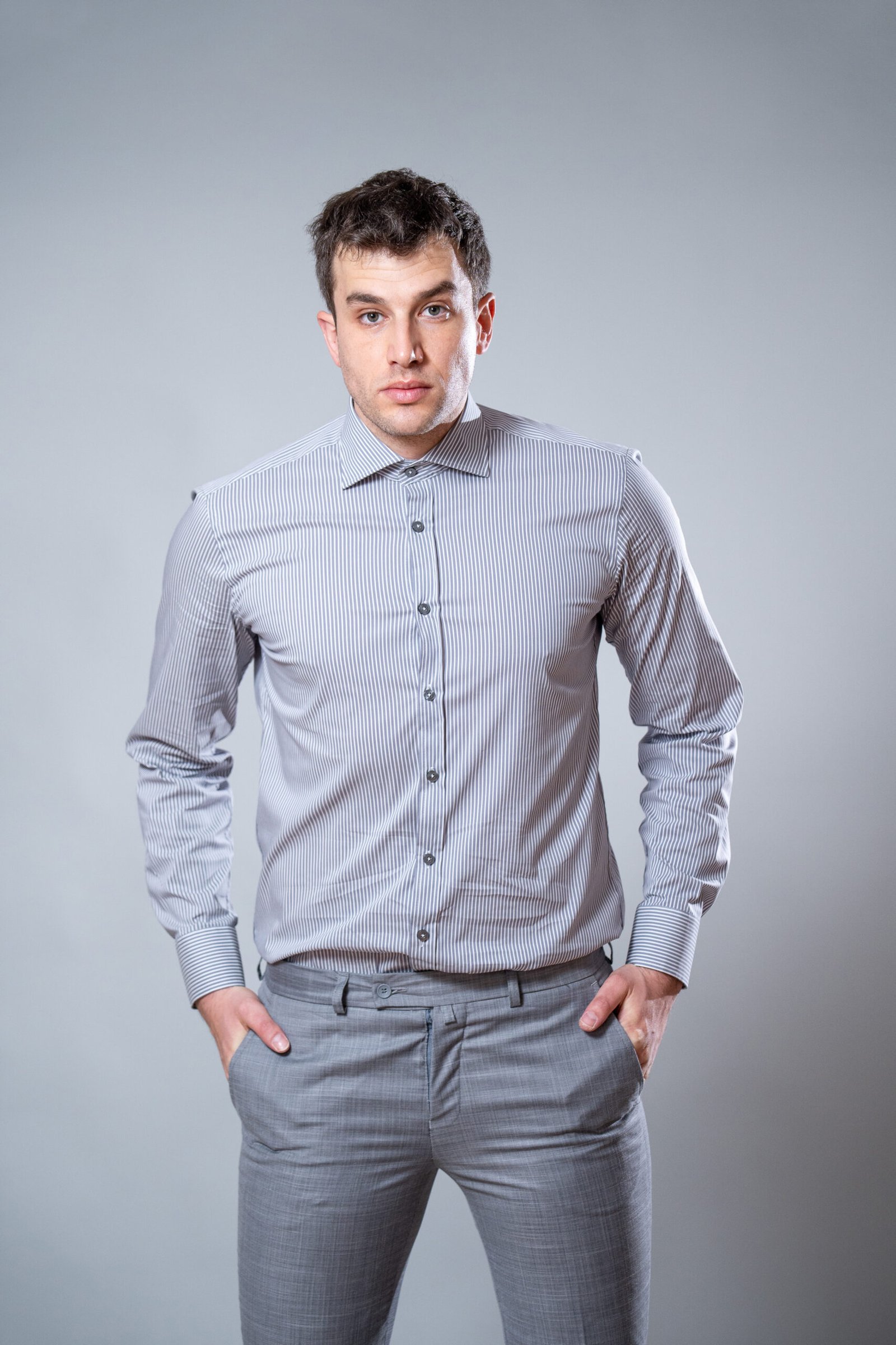 Muške sive pantalone - Image 2