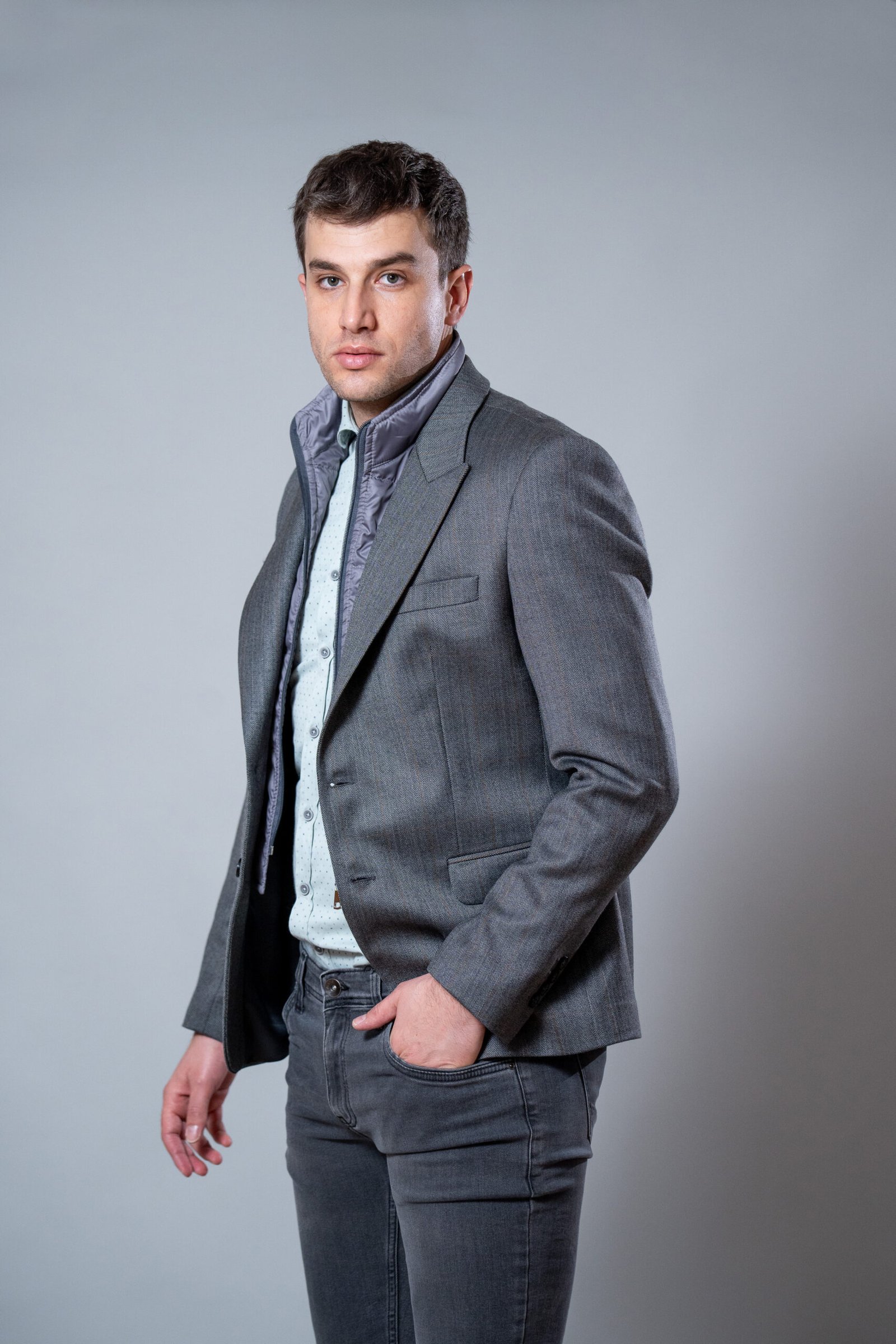 Muške sive farmerice - Image 3