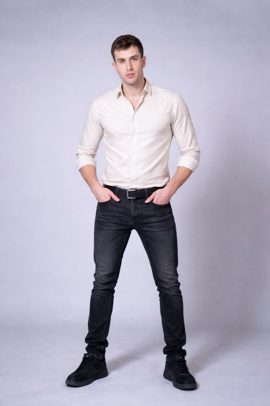 Muške crne farmerice