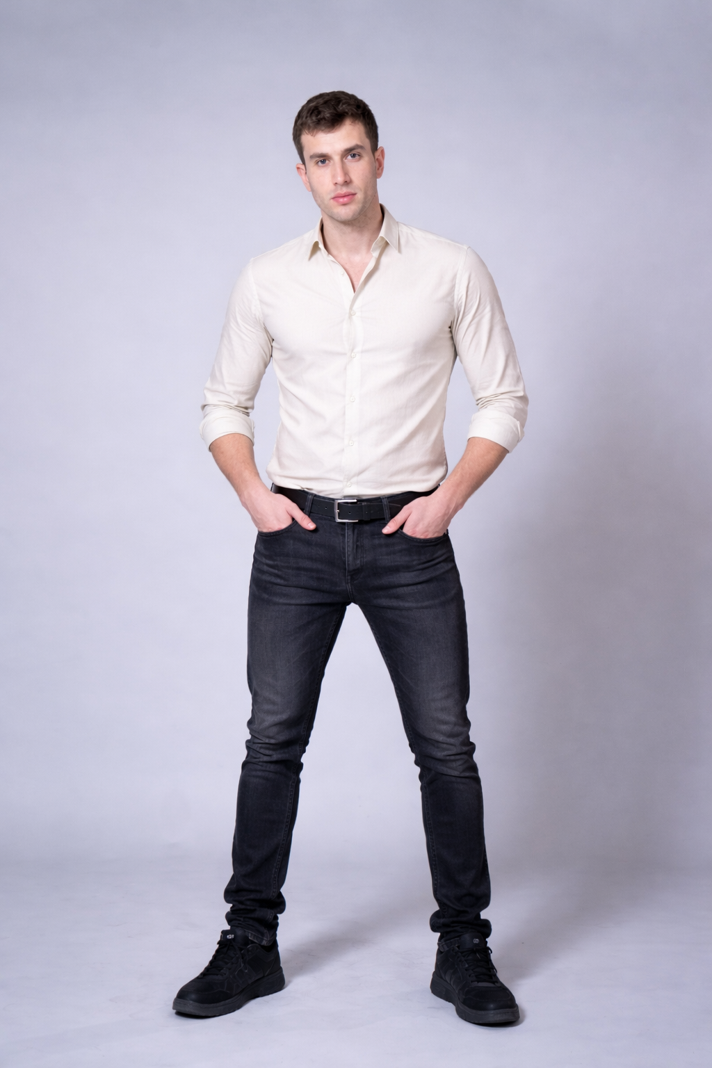 Muške crne farmerice